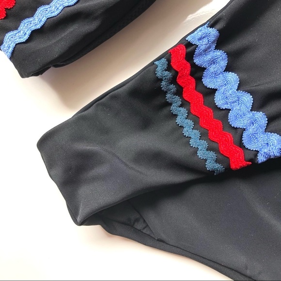 Red Carter Lola Bikini Off Shoulder Anthropologie - Picture 14 of 15